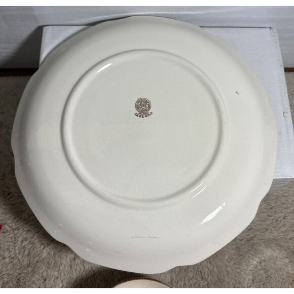 Georgina China Snack Plate & Tea Cup Set USA Breakfast Phesants Cabincore Birds - Picture 6 of 14